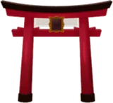 歴史を感じる赤鳥居