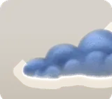 夜行郵便局の小さな夜渡り雲