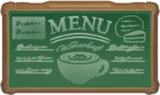 洋食屋さんのメニュー看板