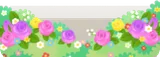 キノコの森のバラの茂み