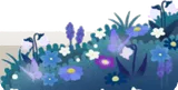 神秘の森の茂み・夜