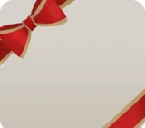ハッピークリスマスリボンフレーム