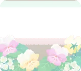 パステルカラーのビオラ