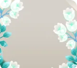 光を帯びて可憐に咲く白い花々