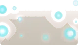 神殿の水辺に集まる光虫たち