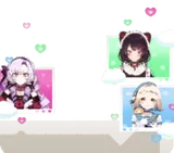 3人の配信中モニター