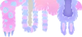 吊り下げたモフモフ衣装
