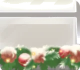 雪の積もる窓辺