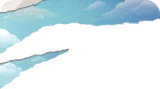 裂けた青空のペイント
