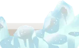 溶け始めた氷