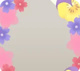食べられる押し花フレーム