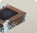 鉱石用の木箱