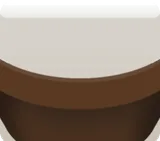 シンプルな植木鉢
