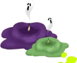 おばけが出たロウソク