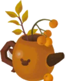 ティーポットだったとんぐり花瓶