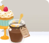 カップケーキとチョコプリン