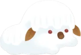 モモスのような雪だるま