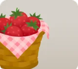 かご盛りイチゴ