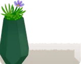 長石鉢の小花