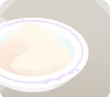 粉ゼラチンが入った小皿