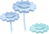 3つのギアの花
