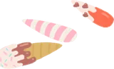 スイーツネイルチップ