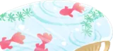 金魚柄のうちわ
