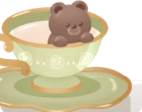 テディベアチョコとホットミルク