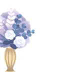 ドライフラワーの長花瓶