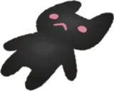黒い猫のぬいぐるみ
