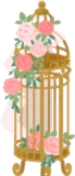 バラの入った籠