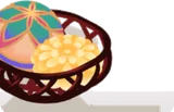 手毬と菊の籠