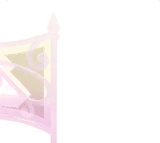 アイアンの白い柵・左