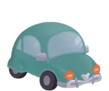 ブリキの車・青