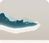嵐を予感させる波のジオラマ