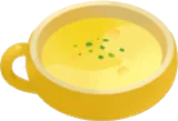 コーンスープの食品サンプル