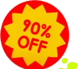 90%OFFシール