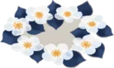 白い花の花輪