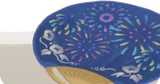 花火柄のうちわ