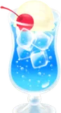 青いクリームソーダ