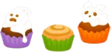 並ぶハロウィンのカップケーキ