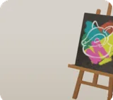 描きかけの絵