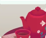 茶器とテーブル