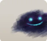 妖しい大きなシミ