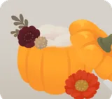 小物入れのパンプキンベッド