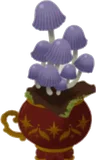 カップに植えたイヌセンボンタケ