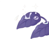 葉っぱに落ちる水滴