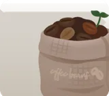 麻袋に入ったコーヒー豆