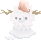 ユキムグリの雪だるま