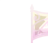 アイアンの白い柵・右